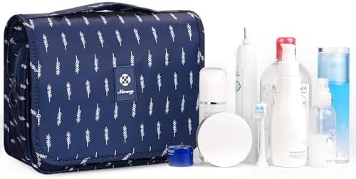 Narwey Beige Small Hanging Travel Toiletry Bag for Women Travel Bag Specifications: Makeup Bag Organizer, Cosmetics Bag - Image 42