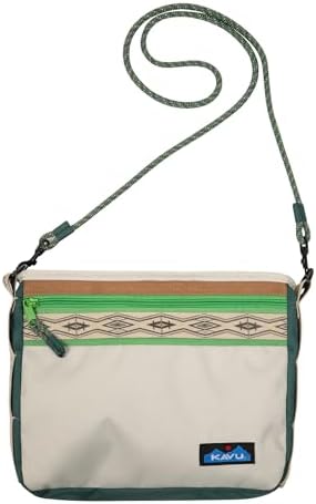 KAVU Keeper Semi Padded Sling Canvas Crossbody Bag + Comfortable Padded Shoulder Strap + Casual Styling + Durable Canvas
