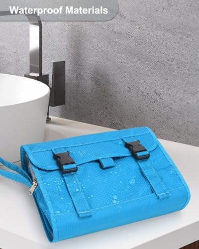 Relavel Travel Toiletry Bag for Men, Large Capacity Travel Kit, Hanging Toiletry Bag for Women