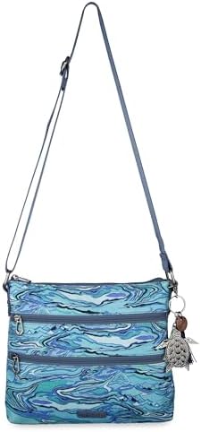 Sakroots Eco Twill Crossbody Purse for Everyday Use and Travel - Zipper Closure & Adjustable Strap
