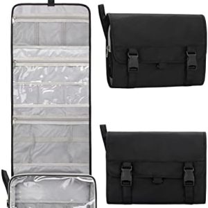 Relavel Travel Toiletry Bag for Men, Large Capacity Travel Kit, Hanging Toiletry Bag for Women