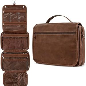 PAVILIA Water Resistant Makeup Bag Toiletries Women Men Travel Bag PAVILIA Foldable Cosmetic Organizer Travel Bag Large