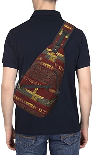 ASYG Egyptian Sling Bag Casual Backpack Crossbody Daypack Casual Use Men Women Multifunctional Style