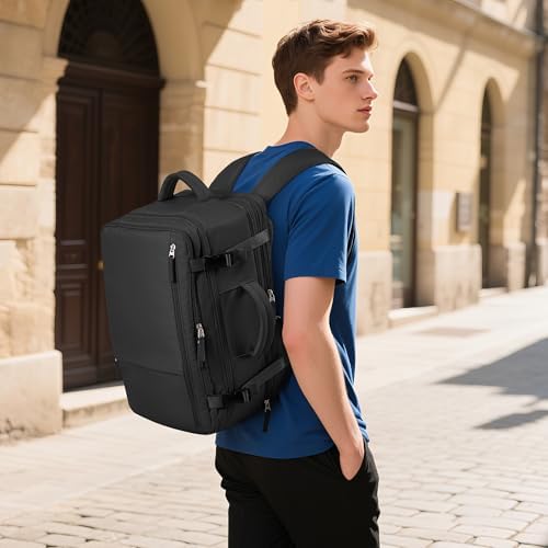 Hanples TSA Flight Approved Large Travel Backpack for Women and Men | Hanples Waterproof Anti-Theft Large Carry On Back