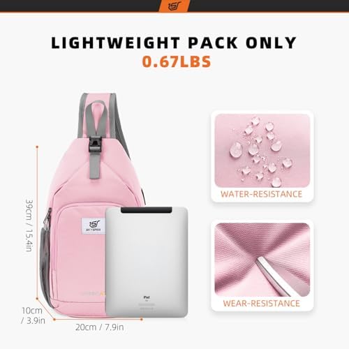 SKYSPER Anti-RFID Crossbody Sling Backpack for Women Men(Army Green) SKYSPER Travel Hiking Crossbody Bag for Women Men