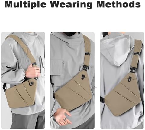 BIRDDIE Anti-Theft Travel Bag - Large Capacity Chest Sling Bag for Travel and Sports | BIRDDIE Anti-Theft Travel Bag -