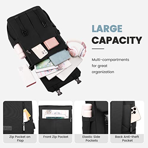 Sac à dos LOVEVOOK pour homme et femme avec charge USB 15.6 Pouces pour collège voyage Collegue Voyage Affaires
