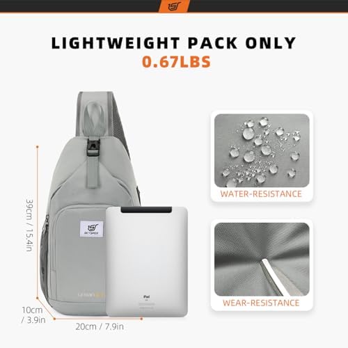 SKYSPER Anti-RFID Crossbody Sling Backpack for Women Men(Army Green) SKYSPER Travel Hiking Crossbody Bag for Women Men