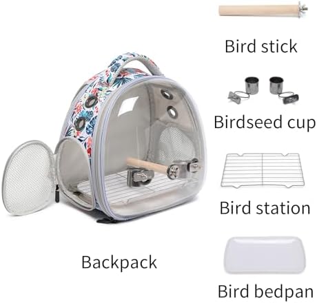 Portable travel pet backpack carrier (Accessories+Black)
Portable travel pet carrier for hamster bag guinea pig bird s - Image 38