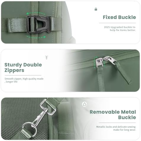 Women's Flight Approved Travel Backpack with USB Charging, Lightweight & Waterproof, Ideal for College, Work and Travel