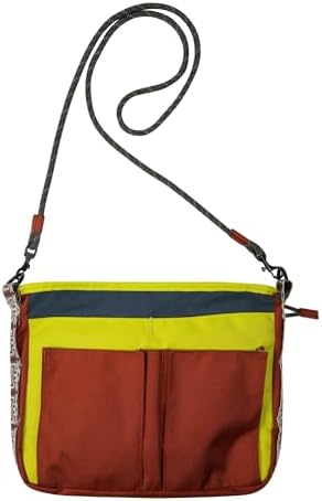 KAVU Keeper Semi Padded Sling Canvas Crossbody Bag + Comfortable Padded Shoulder Strap + Casual Styling + Durable Canvas