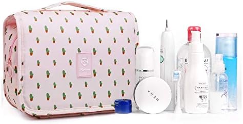 Narwey Beige Small Hanging Travel Toiletry Bag for Women Travel Bag Specifications: Makeup Bag Organizer, Cosmetics Bag - Image 56