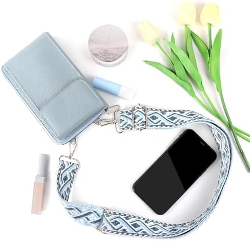 Women's Small PU Leather Crossbody Bag for Phone, 7 Inches | DBPBToU Women's PU Leather Crossbody Phone Purse, 7 Inches