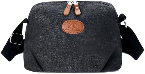 Sunshinejing Lightweight Crossbody Bag for Women | Casual Purses for Daily Travel | Small Canvas Bag with Adjustable Str