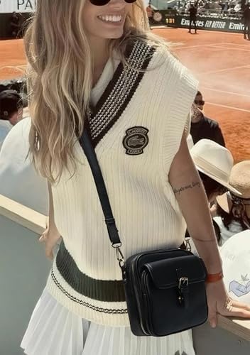 Goinsound Vegan Leather Crossbody Bag for Women & Men | Vintage Design Crossbody Shoulder Purse with Card Slots | Goins