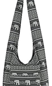 Cozy Boho Crossbody Bag for Women – Handmade Cotton Sling Bag Lightweight Travel Purse with Zipper Cozy Boho Crossbody