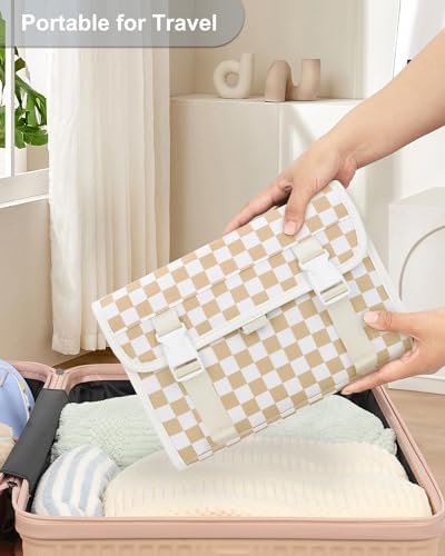 Relavel Travel Toiletry Bag for Men, Large Capacity Travel Kit, Hanging Toiletry Bag for Women