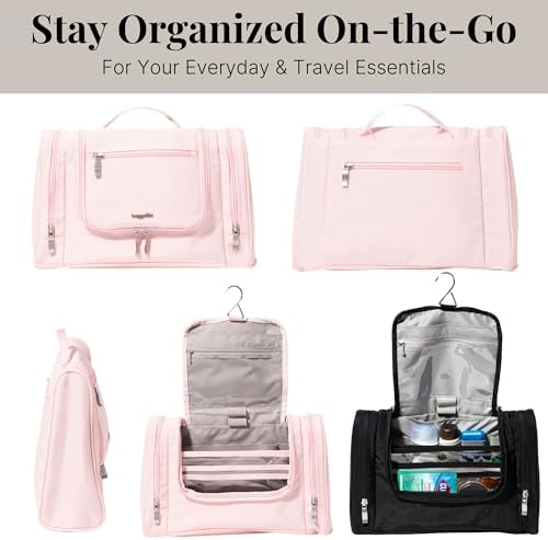 Baggallini High-Quality Toiletry Kit for Men and Women on Business Trips | Baggallini Travel Toiletry Kit Featuring Com