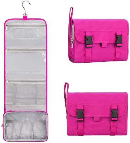 Relavel Travel Toiletry Bag for Men, Large Capacity Travel Kit, Hanging Toiletry Bag for Women