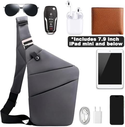 BIRDDIE Anti-Theft Travel Bag - Large Capacity Chest Sling Bag for Travel and Sports | BIRDDIE Anti-Theft Travel Bag -