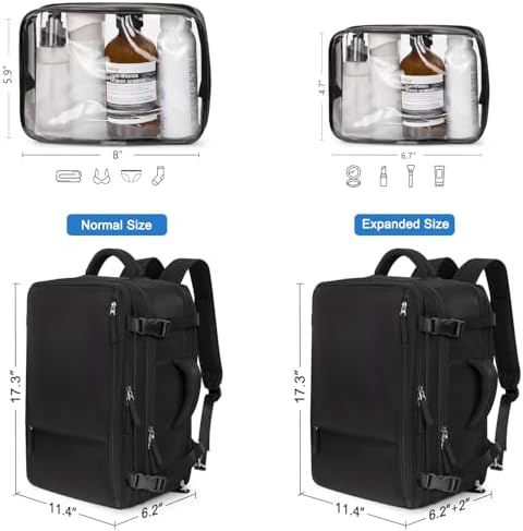 Hanples TSA Flight Approved Large Travel Backpack for Women and Men | Hanples Waterproof Anti-Theft Large Carry On Back