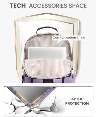 Laptop Backpack Purse for Women Work Travel Black OEKO-TEX STANDARD 100 Laptop Backpack Purse for Women College Black Qu