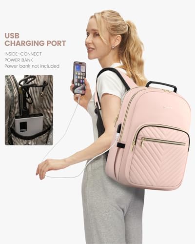 Laptop Backpack Purse for Women Work Travel Black OEKO-TEX STANDARD 100 Laptop Backpack Purse for Women College Black Qu