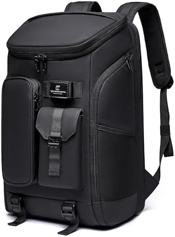 Men's Travel Backpack, 17.3 Inches Business Laptop, Water-Resistant, Carry on Airline Approved, USB Charger Port, 18x14x
