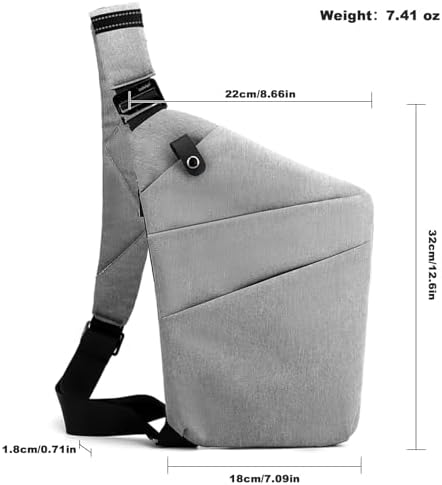 BIRDDIE Anti-Theft Travel Bag - Large Capacity Chest Sling Bag for Travel and Sports | BIRDDIE Anti-Theft Travel Bag -