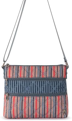 Sakroots Eco Twill Crossbody Purse - Eco Friendly Material For Everyday & Travel - Zipper Closure & Adjustable Strap