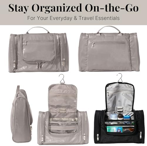 Baggallini High-Quality Toiletry Kit for Men and Women on Business Trips | Baggallini Travel Toiletry Kit Featuring Com