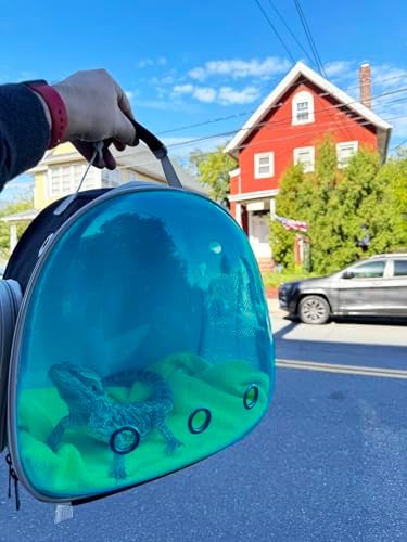 Bearded Dragon Travel Backpack with Harness and Leash Set Airline Approved Bearded Dragon Lizard Backpack Travel Carrier