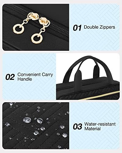 Toiletry Bag Smart Hanging Travel Makeup Organizer TSA Approved Transparent | Travel Makeup Organizer with Hanging Feat