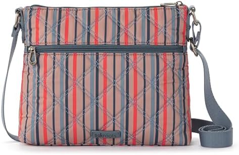 Sakroots Eco Twill Crossbody Purse for Everyday Use and Travel - Zipper Closure & Adjustable Strap