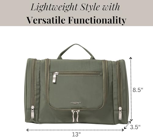 Baggallini High-Quality Toiletry Kit for Men and Women on Business Trips | Baggallini Travel Toiletry Kit Featuring Com
