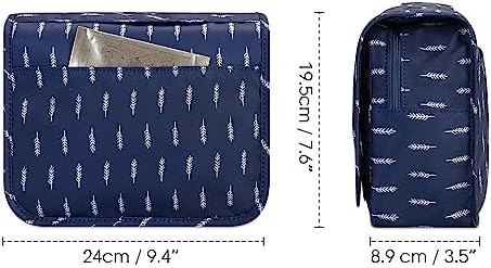 Narwey Beige Small Hanging Travel Toiletry Bag for Women Travel Bag Specifications: Makeup Bag Organizer, Cosmetics Bag - Image 41