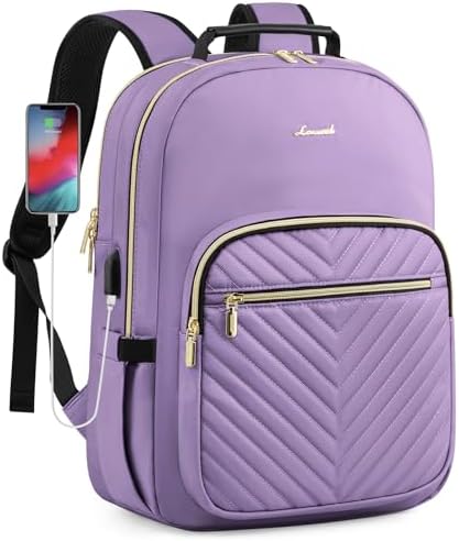 Laptop Backpack Purse for Women Work Travel Black OEKO-TEX STANDARD 100 Laptop Backpack Purse for Women College Black Qu