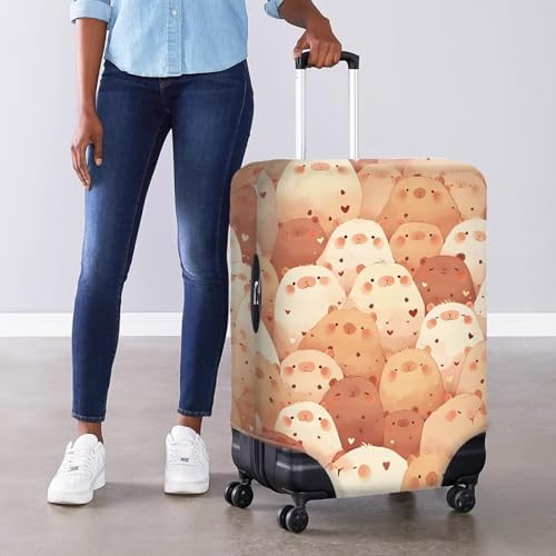 Protective Suitcase Covers for Travel Luggage | Carry on Luggage Cover for Capybara Suitcase | Travel Luggage Cover for