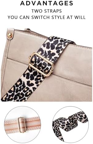 AUYOCO Vegan Leather Crossbody Bags for Women Handbag with Guitar Strap Zipped Pockets AUYOCO Vegan Leather Crossbody