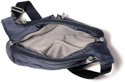 Baggallini Cross Over Crossbody Women Lightweight Water-Resistant Nylon Organized Travel Bag Purse