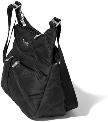 Baggallini Cross Over Crossbody Women Lightweight Water-Resistant Nylon Organized Travel Bag Purse