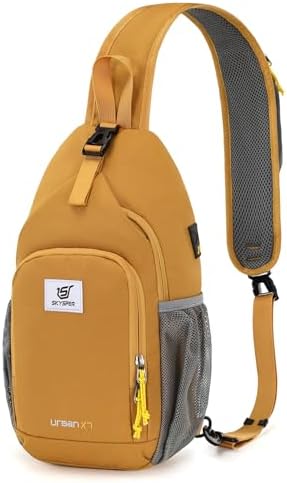 SKYSPER Anti-RFID Crossbody Sling Backpack for Women Men(Army Green) SKYSPER Travel Hiking Crossbody Bag for Women Men