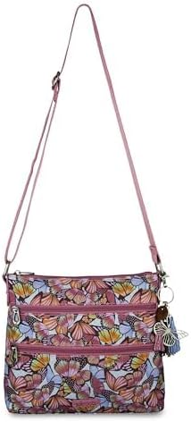 Sakroots Eco Twill Crossbody Purse - Eco Friendly Material For Everyday & Travel - Zipper Closure & Adjustable Strap