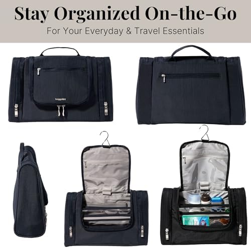 Baggallini High-Quality Toiletry Kit for Men and Women on Business Trips | Baggallini Travel Toiletry Kit Featuring Com