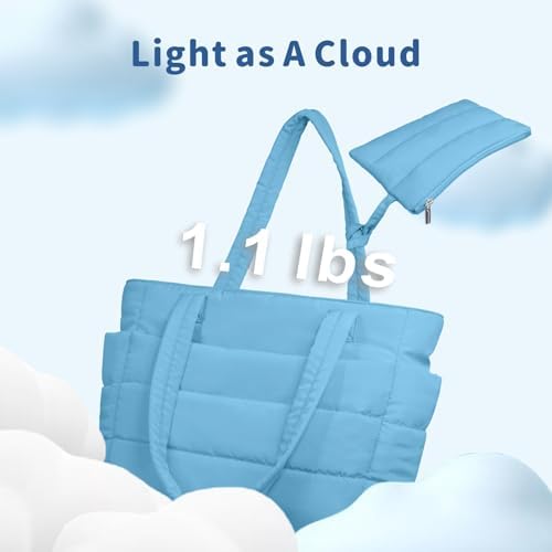 TOPDesign Lightweight Puffy Handbag for Women Travel TOPDesign Quilted Shoulder Bag for Women Work TOPDesign Puffer Tote