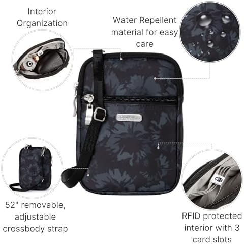 Baggallini Women's Essential Mini Crossbody Bag + Size & Color + Versatile & Stylish + Travel & Daily Use + Fashionable