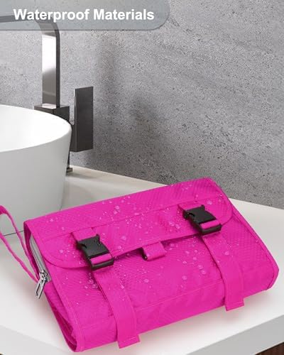 Relavel Travel Toiletry Bag for Men, Large Capacity Travel Kit, Hanging Toiletry Bag for Women