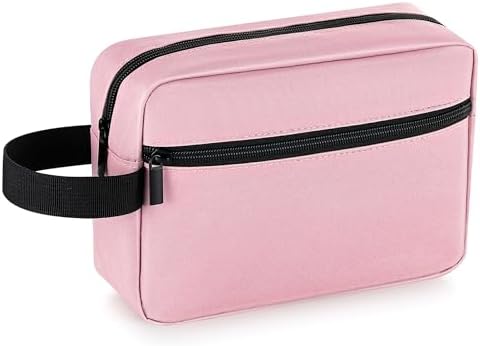 Elviros Lightweight Travel Toiletry Bag for Women and Men Travel Essentials Gifts for Men(Navy Blue) Global Recycled Sta