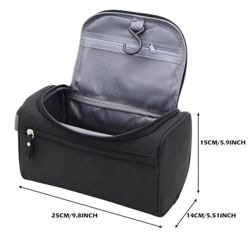 ONEGenug Trousse de Toilette de Voyage à Suspendre pour Hommes Travailleurs, Ideale pour Voyage et Week-end, Grande Capa