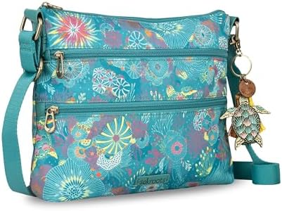 Sakroots Eco Twill Crossbody Purse for Everyday Use and Travel - Zipper Closure & Adjustable Strap